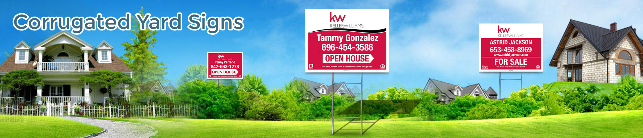 Keller Williams Signs -  Corrugated Yard Signs  | BestPrintBuy.com