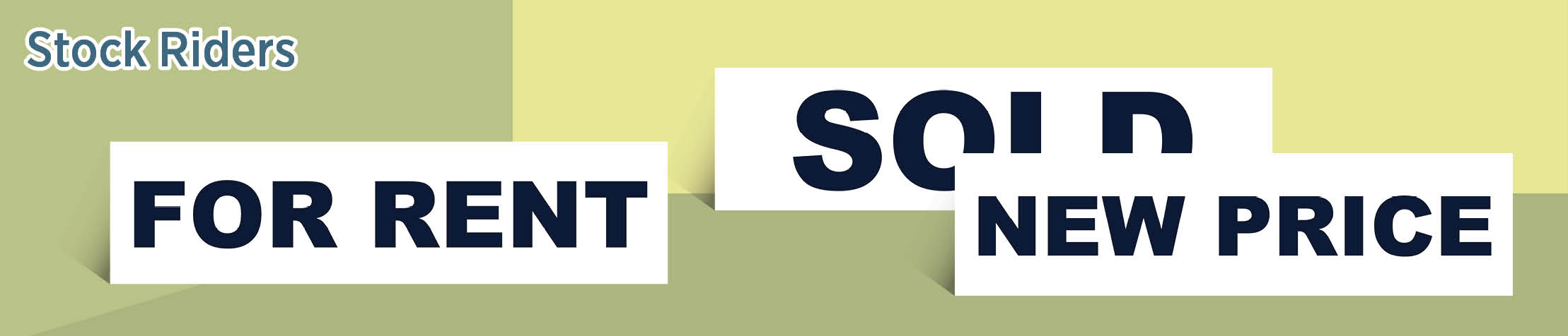 Liberty Realty Real Estate Stock Riders - LIR real estate signs and riders | BestPrintBuy.com