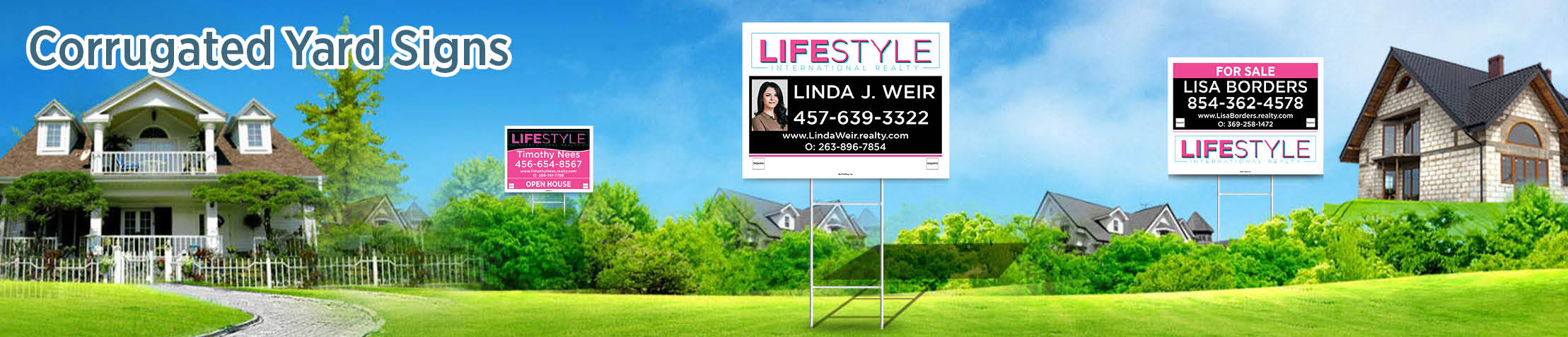 LIFESTYLE International Realty Real Estate Corrugated Yard Signs - LSIR real estate signs | BestPrintBuy.com