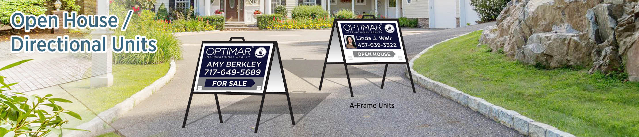 Optimar International Real Estate Open House/Directional Units - OIR directional real estate signs | BestPrintBuy.com