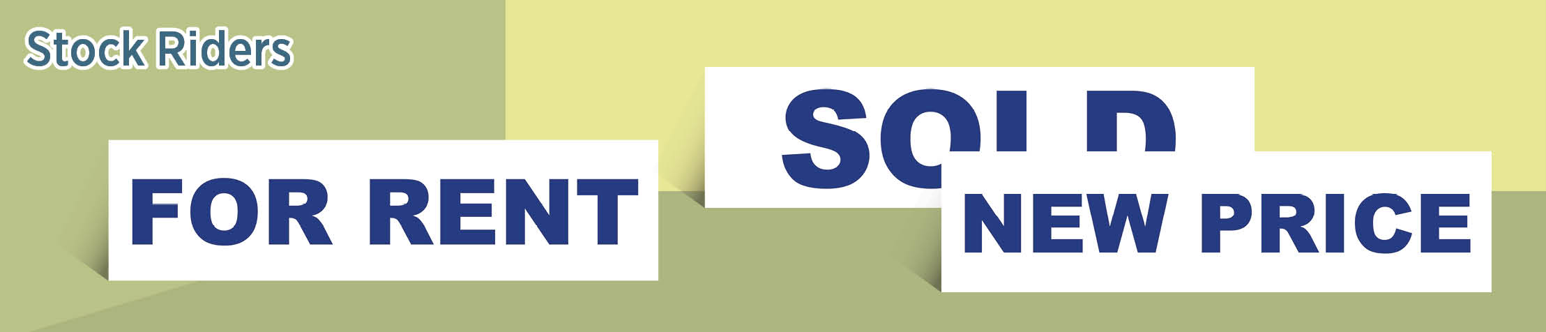 Rendon Realty Real Estate Stock Riders - Rendon Realty  real estate signs and riders | BestPrintBuy.com