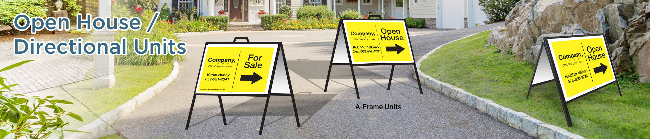 Weichert Real Estate Open House/Directional Units - Weichert  directional real estate signs | BestPrintBuy.com