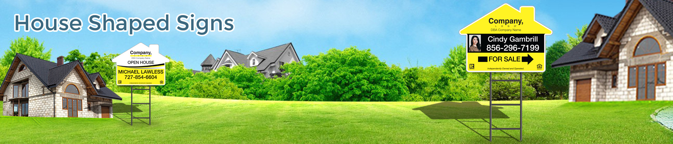 Weichert Real Estate House Shaped Signs - Weichert  real estate signs | BestPrintBuy.com
