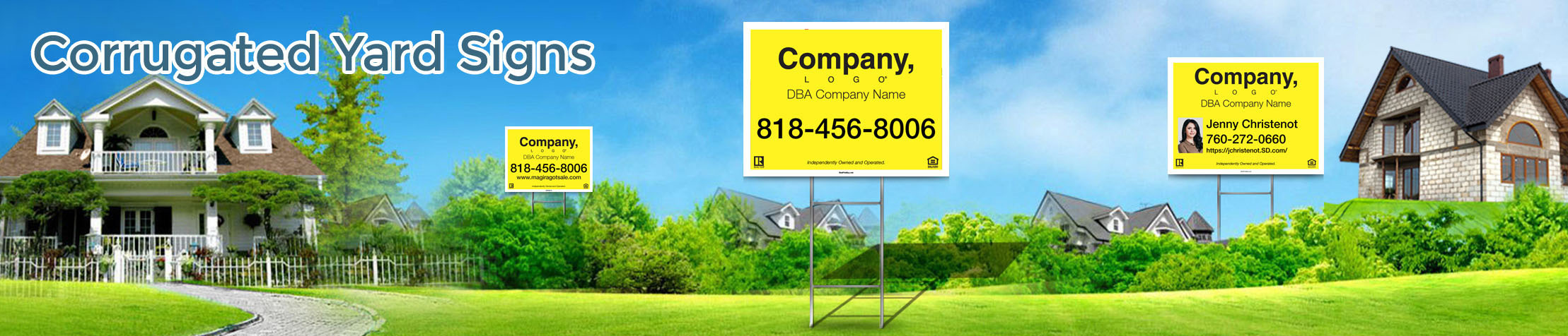 Weichert Real Estate Corrugated Yard Signs - Weichert  real estate signs | BestPrintBuy.com