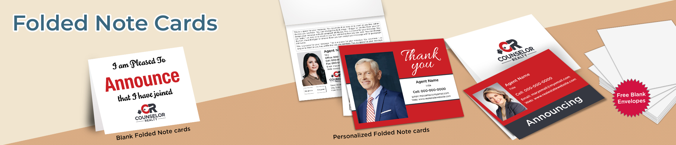 Counselor Realty Real Estate Postcards -  postcard templates and direct mail postcard mailing services | BestPrintBuy.com
