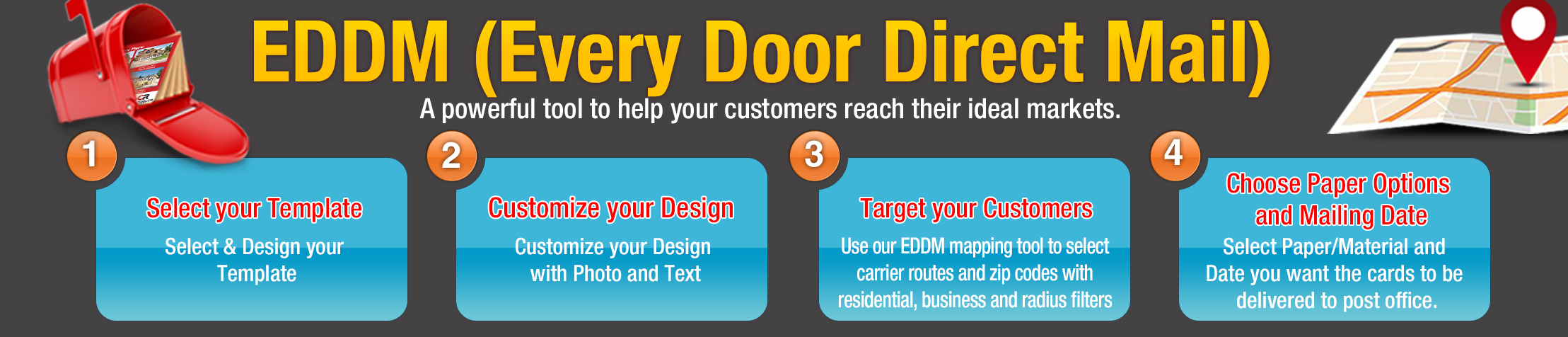 Counselor Realty Real Estate EDDM Postcards - Counselor Realty personalized Every Door Direct Mail Postcards shipped to you or delivered to the post office | BestPrintBuy.com