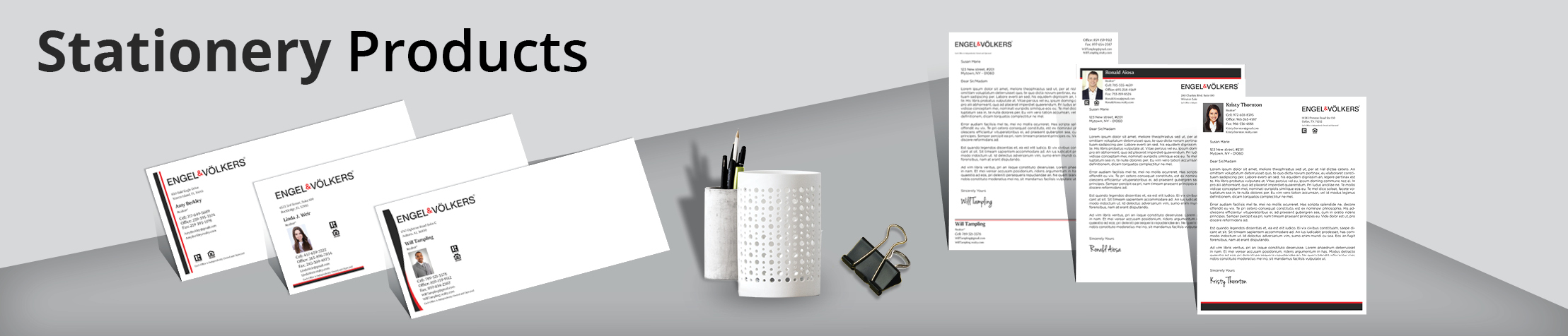Engel Volkers Real Estate Stationery Products - Custom Letterhead & Envelopes Stationery Products for Realtors | BestPrintBuy.com