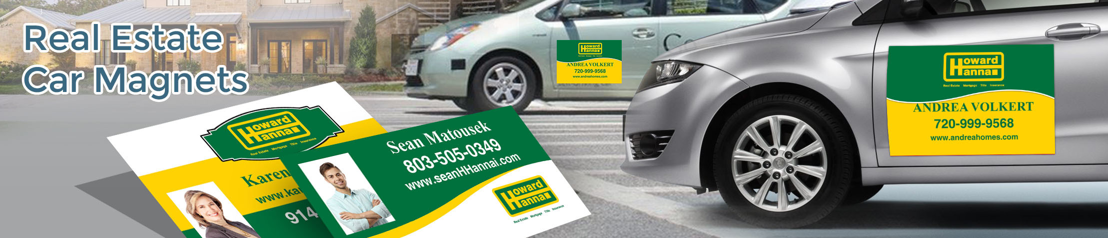 Howard Hanna Real Estate Car Magnets - Howard Hanna custom car magnets for realtors, with or without photo | BestPrintBuy.com