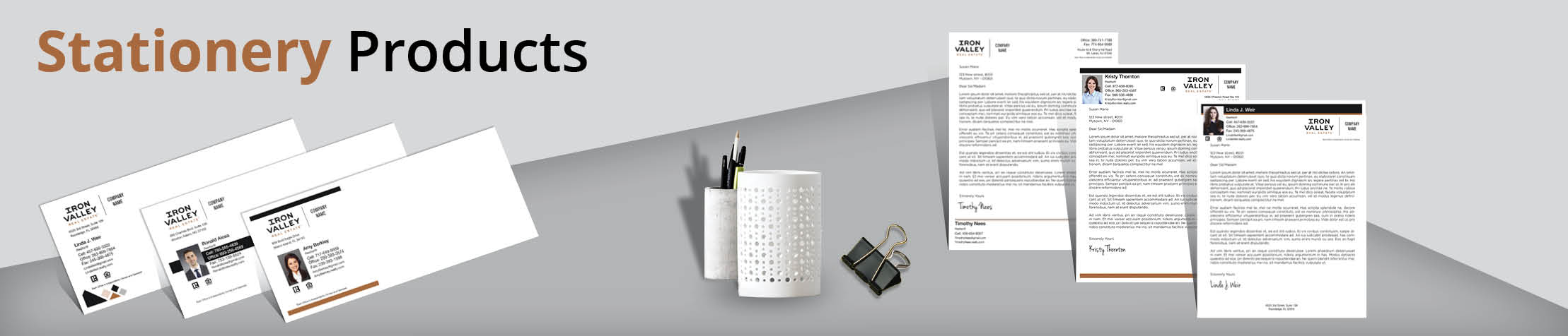 Iron Valley Real Estate Stationery Products - Custom Letterhead & Envelopes Stationery Products for Realtors | BestPrintBuy.com