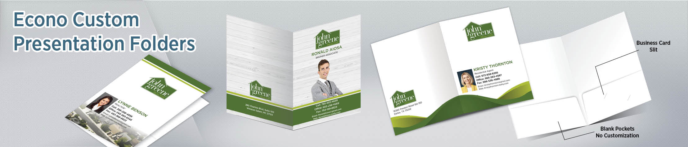 John Greene Realtor Econo Presentation Folders - folders | BestPrintBuy.com