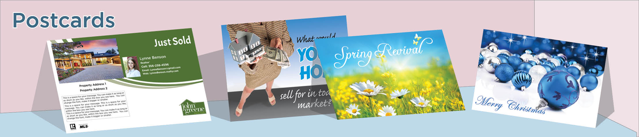 John Greene Realtor Real Estate Postcards - John Greene Realtor postcard templates and direct mail postcard mailing services | BestPrintBuy.com