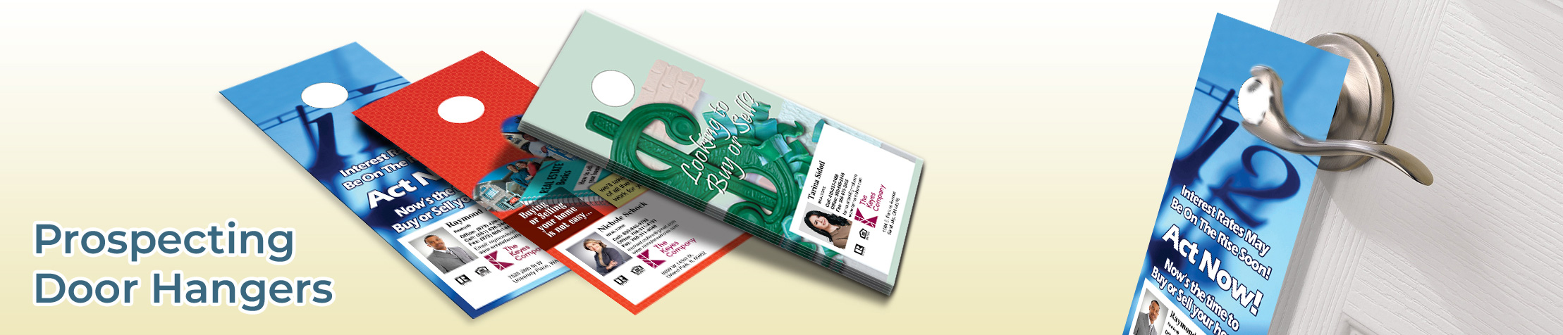 The Keyes Company Prospecting Door Hangers - The Keyes Company  Door Knockers for Realtors | BestPrintBuy.com