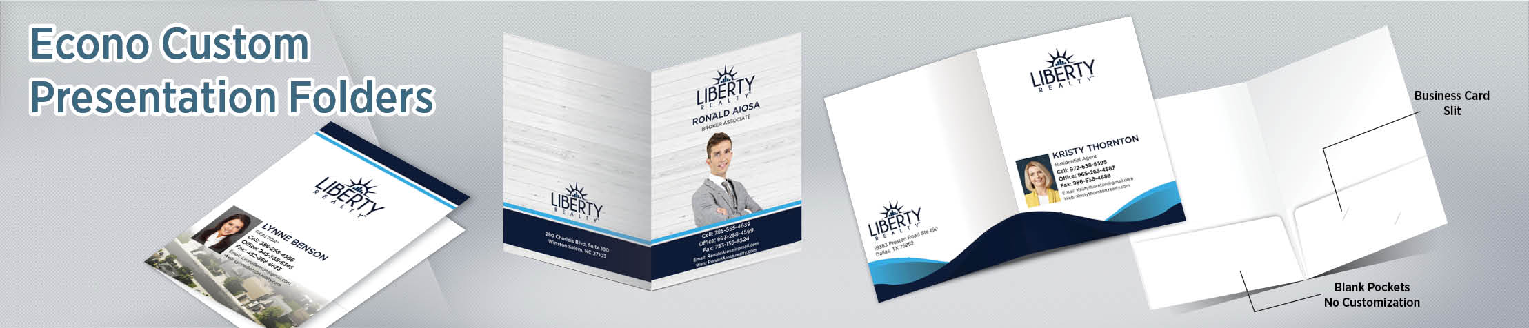 Liberty Realty Econo Presentation Folders - folders | BestPrintBuy.com
