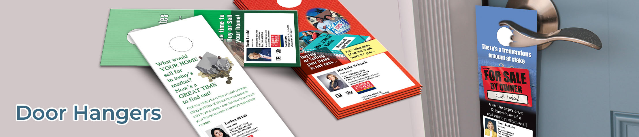 Long and Foster Real Estate Door Hangers - Long and Foster Door Knockers for Realtors | BestPrintBuy.com