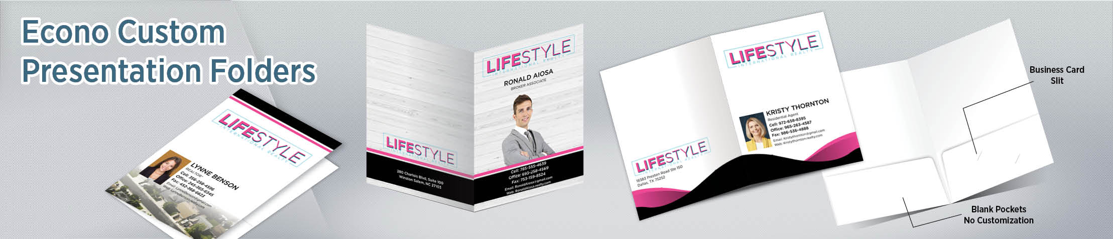 LIFESTYLE International Realty Econo Presentation Folders - folders | BestPrintBuy.com