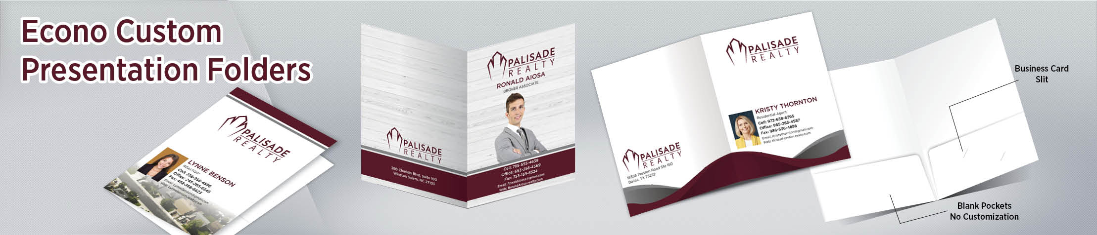 Palisade Realty Presentation Folders - folders | BestPrintBuy.com