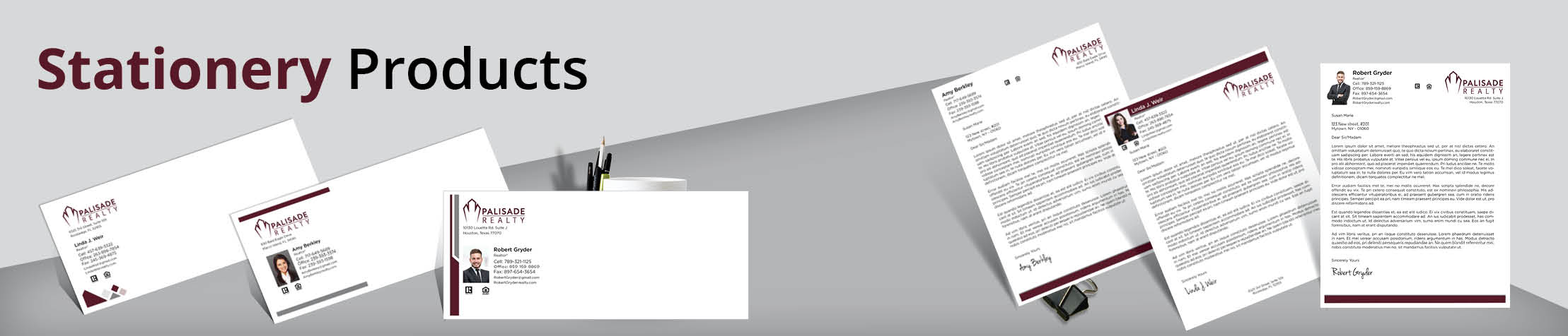 Palisade Realty Real Estate Stationery Products - Custom Letterhead & Envelopes Stationery Products for Realtors | BestPrintBuy.com