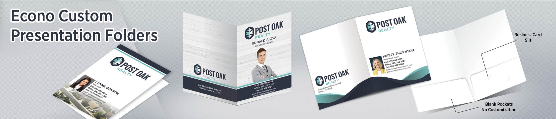 Post Oak Realty Presentation Folders - folders | BestPrintBuy.com