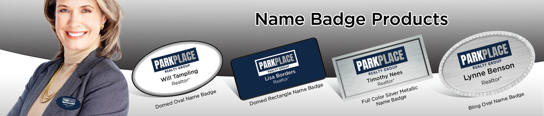 Park Place Realty Group Real Estate Name Badge Products - Park Place Realty Group Name Tags for Realtors | BestPrintBuy.com