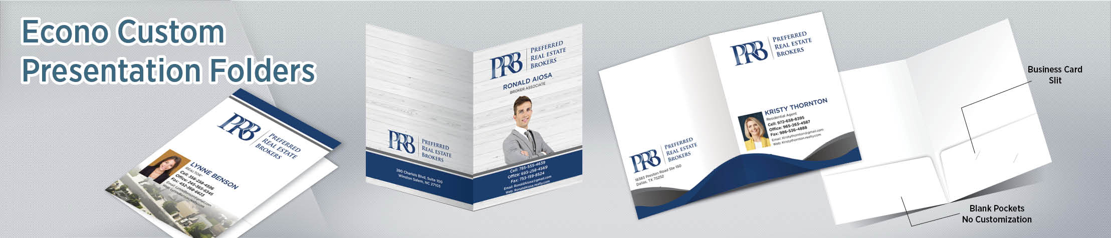 Preferred Real Estate Brokers Presentation Folders - folders | BestPrintBuy.com