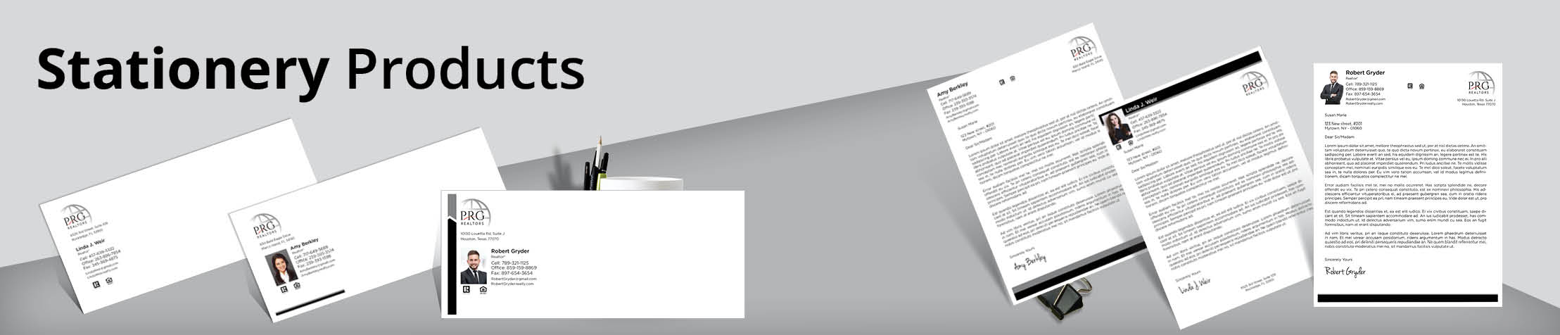 PRG Realtors Real Estate Stationery Products - Custom Letterhead & Envelopes Stationery Products for Realtors | BestPrintBuy.com