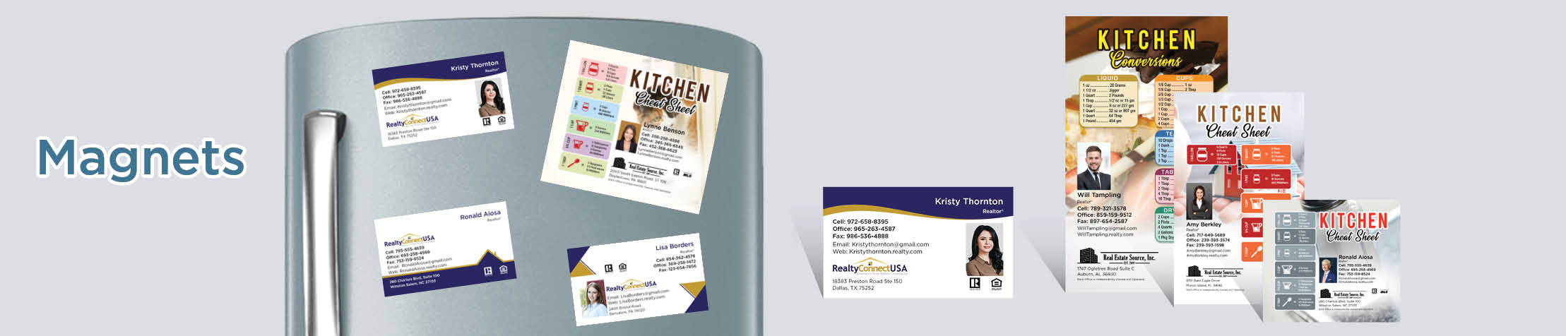 Realty Connect USA Real Estate Magnets - Realty Connect USA Business Card Magnets, Car magnets | BestPrintBuy.com