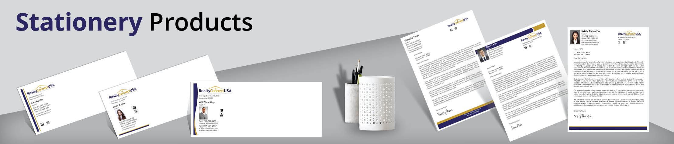 Realty Connect USA Real Estate Stationery Products - Custom Letterhead & Envelopes Stationery Products for Realtors | BestPrintBuy.com