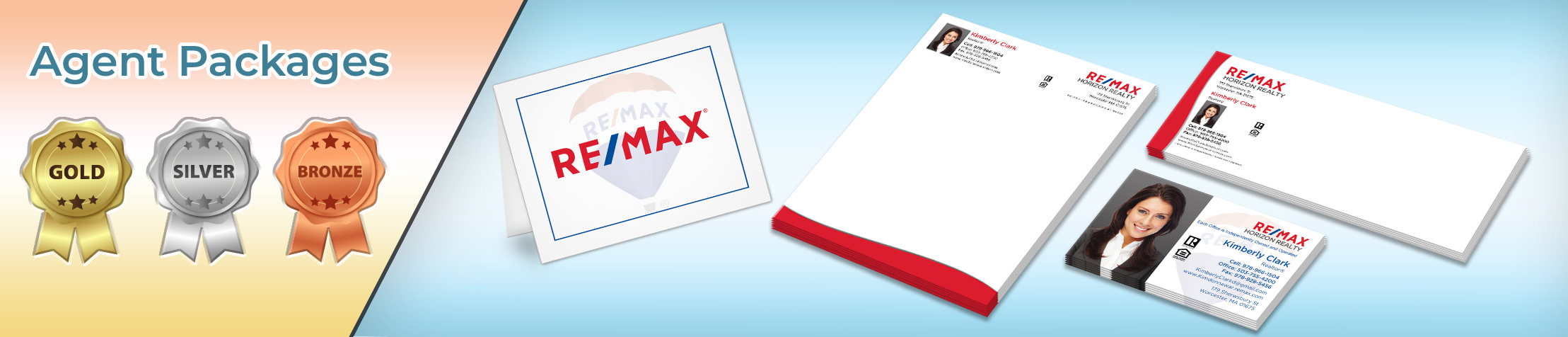 RE/MAX Real Estate Gold, Silver and Bronze Agent Packages - RE/MAX personalized business cards, letterhead, envelopes and note cards | BestPrintBuy.com