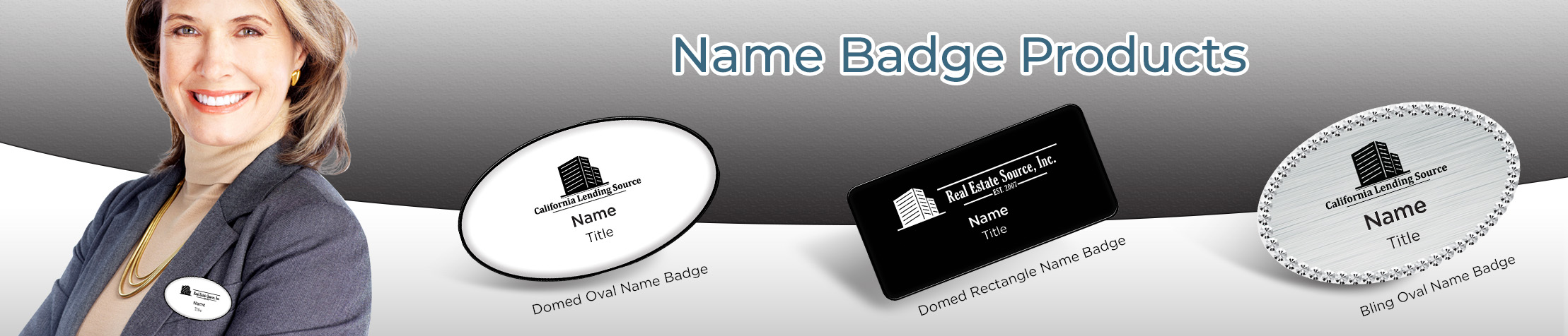 Real Estate Source Inc Real Estate Name Badge Products - Real Estate Source Inc Name Tags for Realtors | BestPrintBuy.com