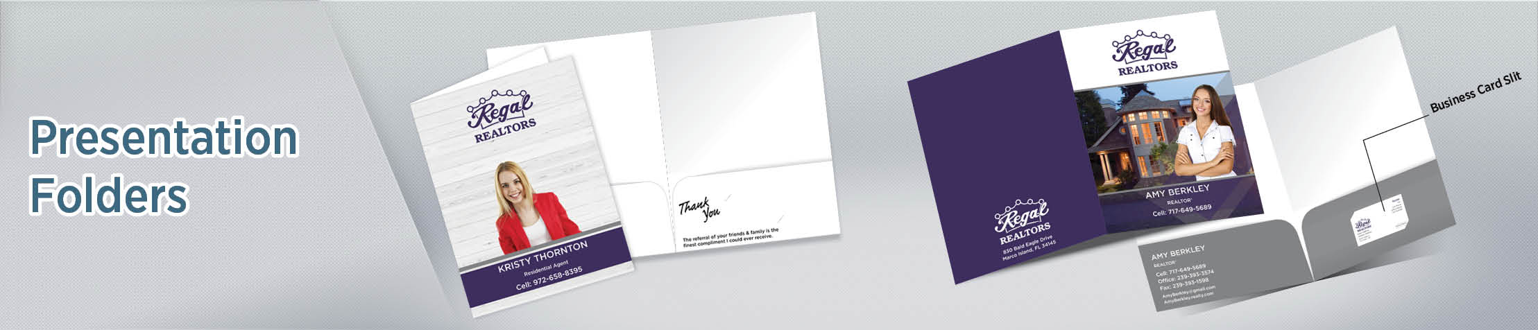 Regal Realtors Presentation Folders - folders | BestPrintBuy.com