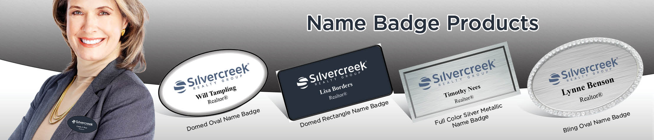 Silvercreek Realty Group Real Estate Name Badge Products - Silvercreek Realty Group Name Tags for Realtors | BestPrintBuy.com
