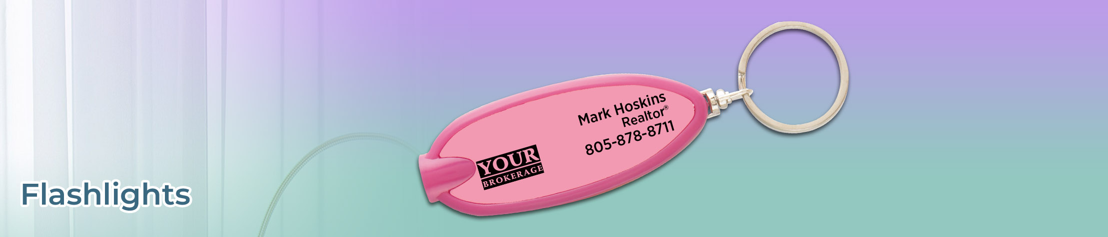 TDRealty Real Estate Flashlights - TDRealty personalized flashlight key chain promotional items | BestPrintBuy.com