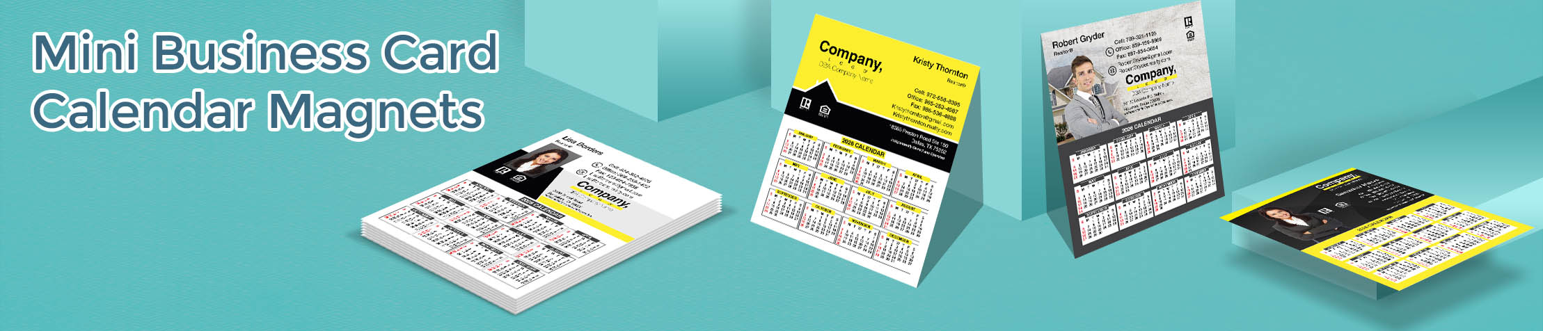 Weichert Real Estate Mini Business Card Calendar Magnets