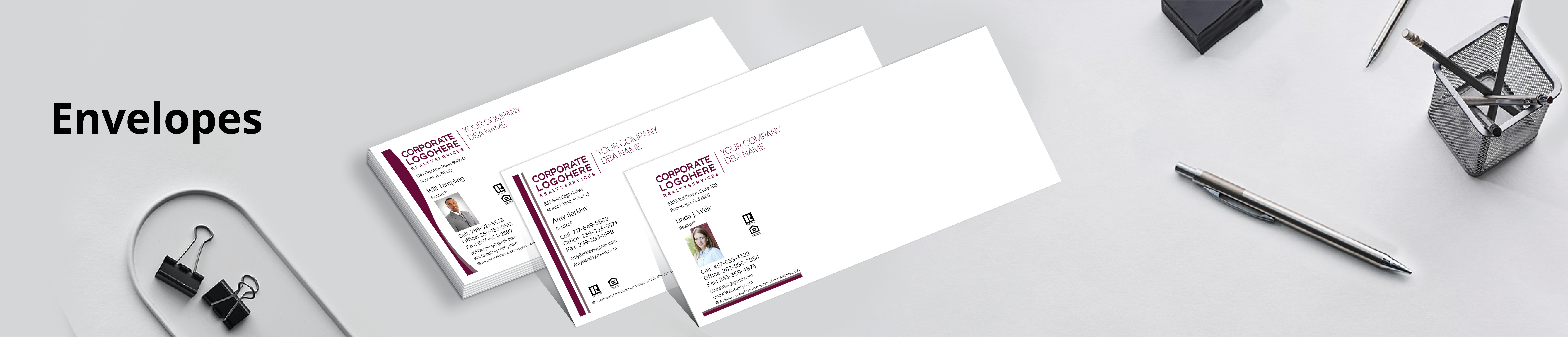Berkshire Hathaway Real Estate #10 Envelopes - Berkshire Hathaway - Custom Stationery Templates for Berkshire Hathaway Offices and Real Estate Agents | BestPrintBuy.com