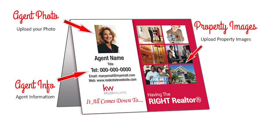Keller Williams Personalized Folded Note cards