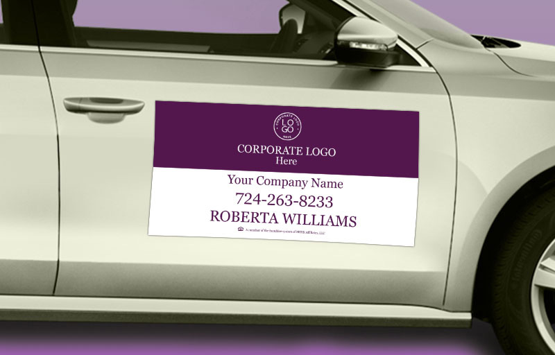 Berkshire Hathaway Real Estate 12 x 24 without Photo Car Magnets - Berkshire Hathaway custom car magnets for realtors | BestPrintBuy.com