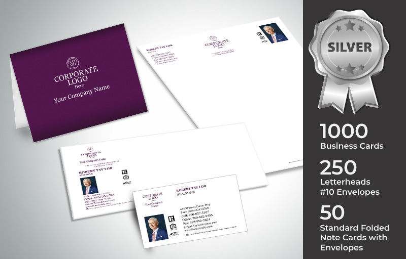 Berkshire Hathaway Real Estate Silver Agent Package - Berkshire Hathaway  personalized business cards, letterhead, envelopes and note cards | BestPrintBuy.com