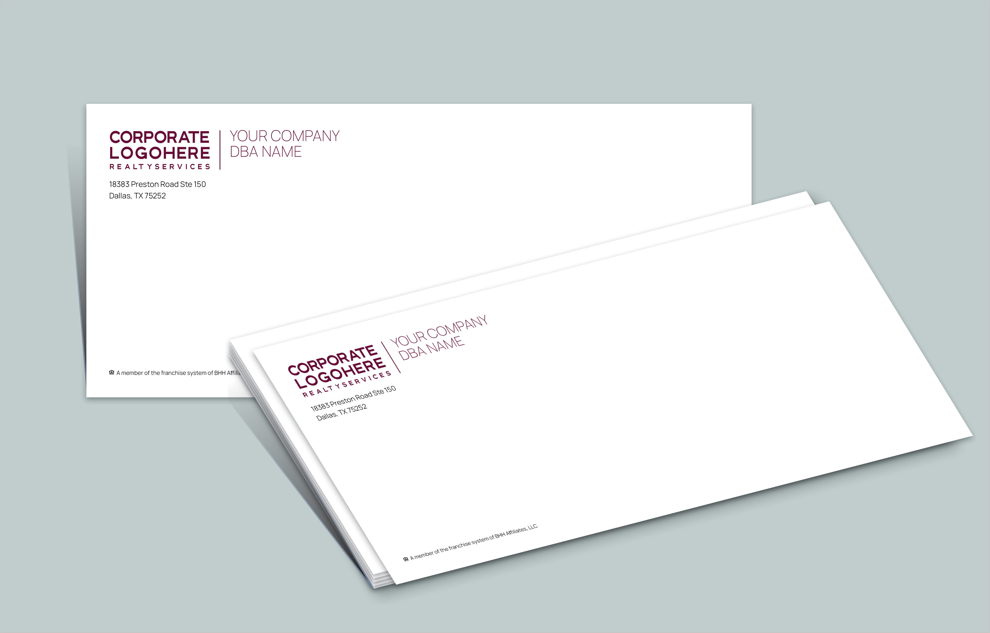Berkshire Hathaway Real Estate #10 Office Envelopes - Berkshire Hathaway - Custom Stationery Templates for Realtors | BestPrintBuy.com
