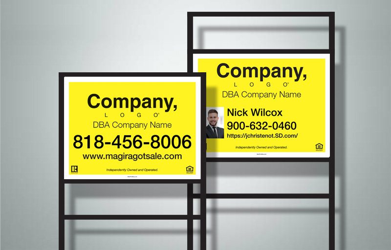 Weichert Real Estate Complete/H-Frame Sign Units - Weichert real estate signs | BestPrintBuy.com